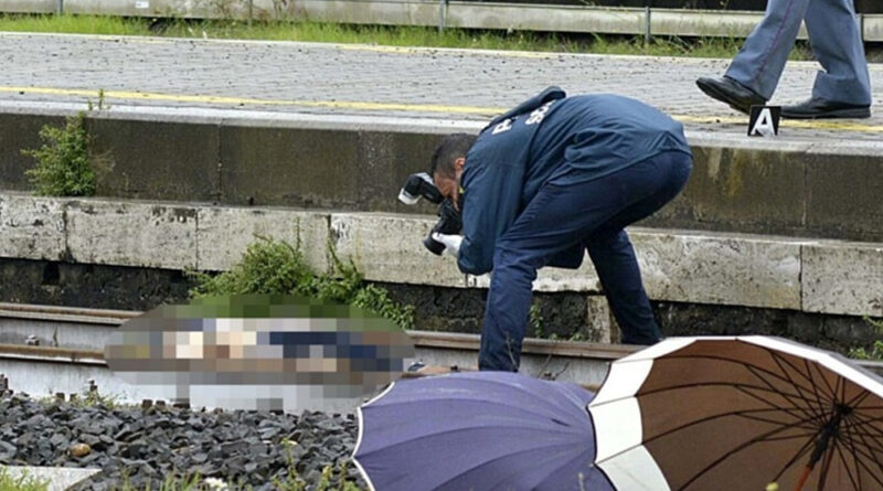 uomo morto binari rissa